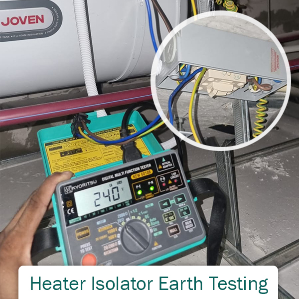 Heater Isolator Earth Testing